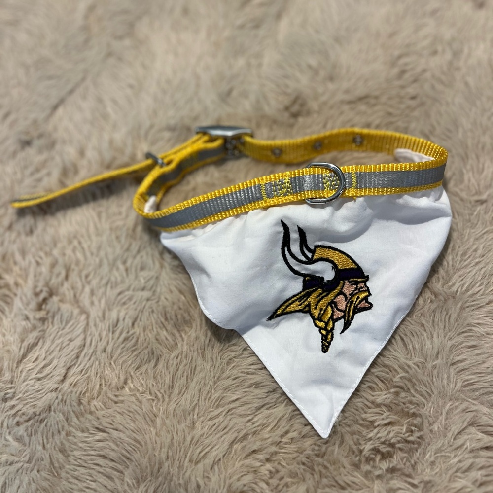 MN Vikings small dog collar - Picture 2 of 4